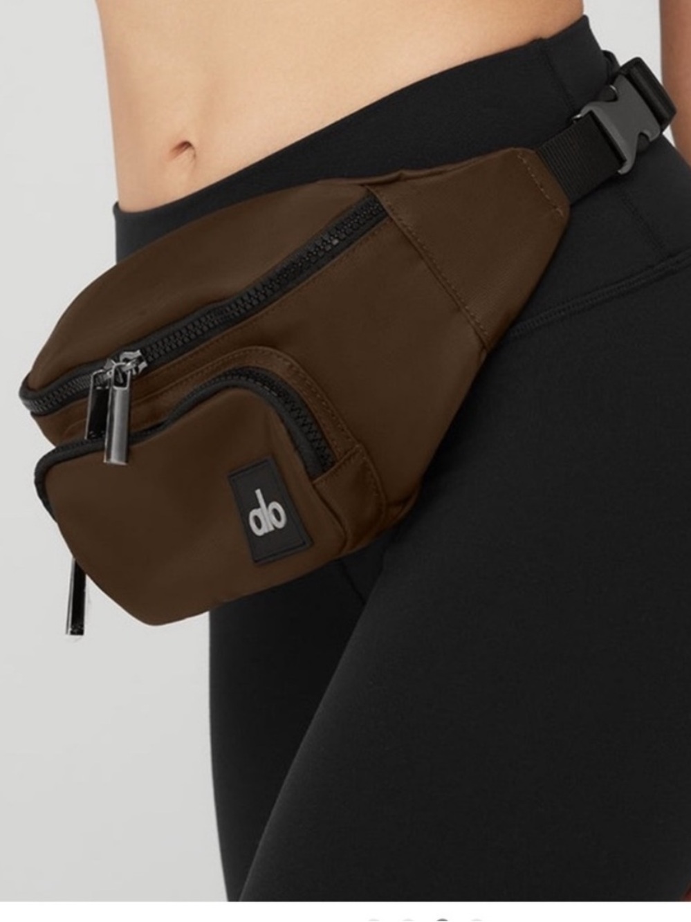 ALO Yoga Explorer Brown Nylon Belt Bag